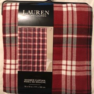 Ralp Lauren plaid shower curtain